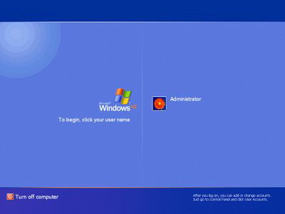 登录到已到期的Windows XP系统