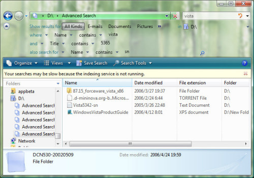 体验Windows Vista操作系统搜索功能
