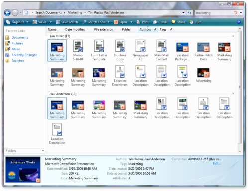 体验Windows Vista操作系统搜索功能