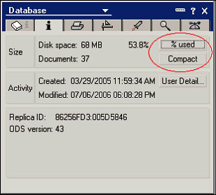 Database Properties Information ǩ