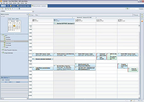 Lotus Notes V8 Calendar Ӧó