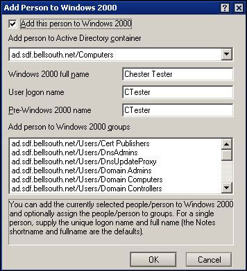  Domino û Active Directory ѡ